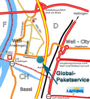 Standort Global Paketservice in Weil am Rhein